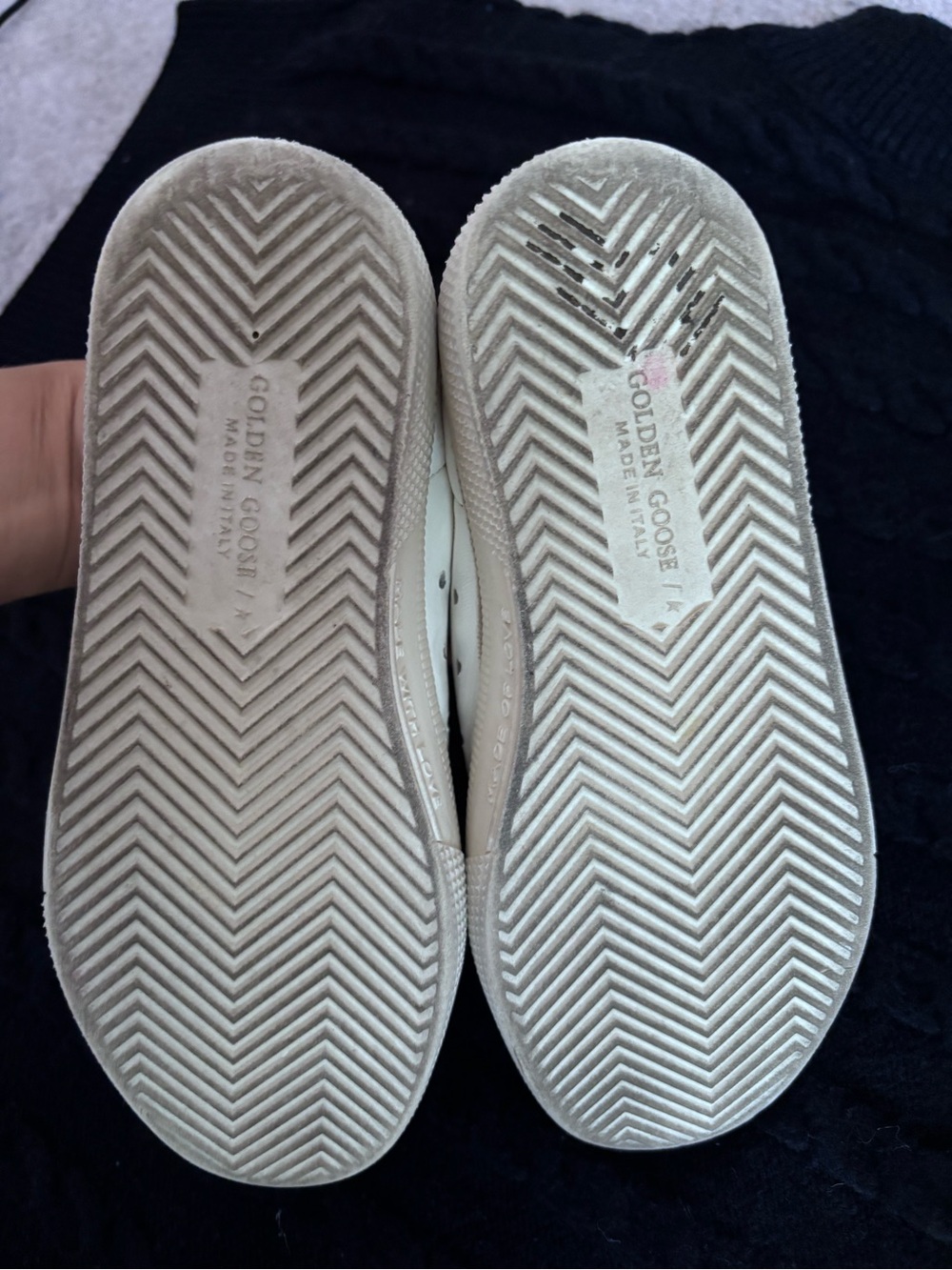 Golden Goose Kids May Sneakers White Leather Purple Suede Glitter Star Sz 30(13) - Picture 7 of 10